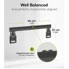 Soporte de pared fijo para TV WENTRONIC Goobay Ultraslim 70822 XL Negro para pantallas planas