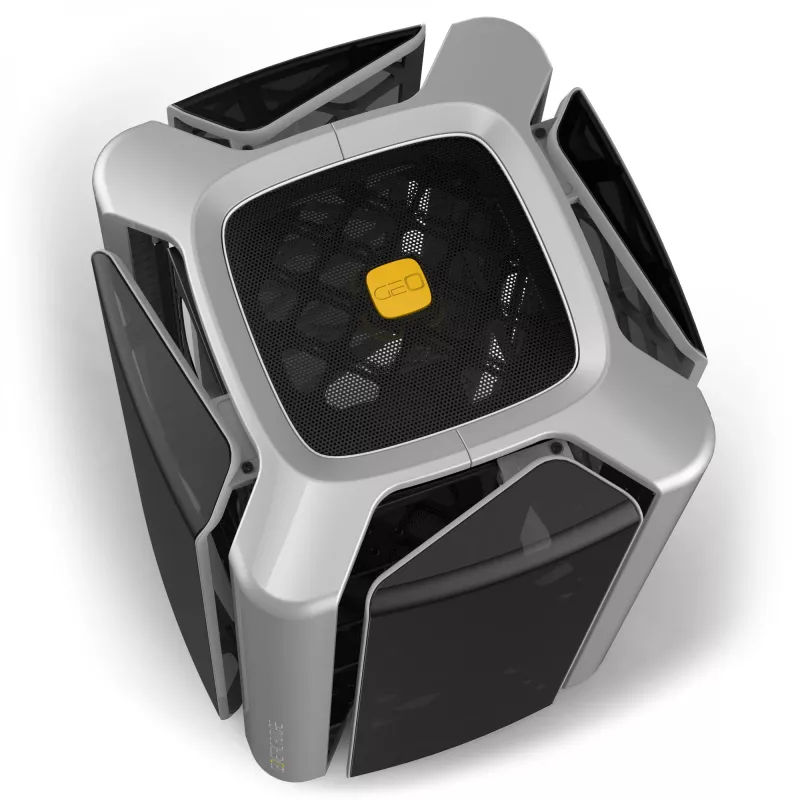 Caja de ordenador Geometric Future M2 THE ARK Case TG - gris