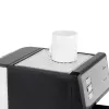 Jata JECA2525 cafetera espresso, 20 bar, 850 W, depósito de agua de 1,8 l, tubo de vapor, negra / acero inoxidable