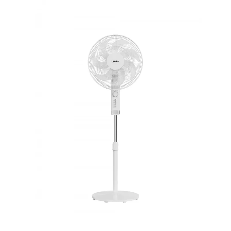 Midea FS40-23MT | Ventilador de pie | Blanco | Diámetro 40 cm | Número de velocidades 3 | Oscilación | 50 W