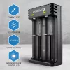 Cargador de pilas everActive LC200 Hogar USB, 2 compartimentos, Li-Ion, compatible con A/AA/AAA/AAAA/C/D, entrada 5 V, salida 4,2 V, negro