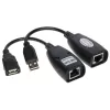 Genway USB-EX-50 Concentrador de interfaces USB 2.0 Negro