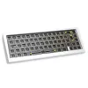 Teclado Ducky Outlaw 65 universal USB plata mecánico RGB LED