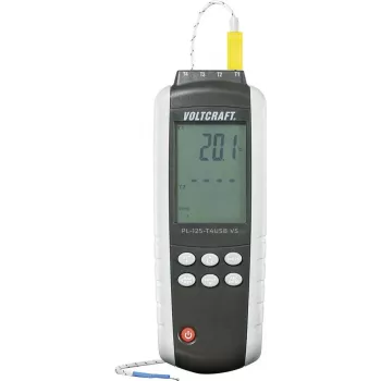 Medidor de temperatura VOLTCRAFT PL-125-T4 -200 a +1372 °C sonda tipo K, J (PL-125-T4)