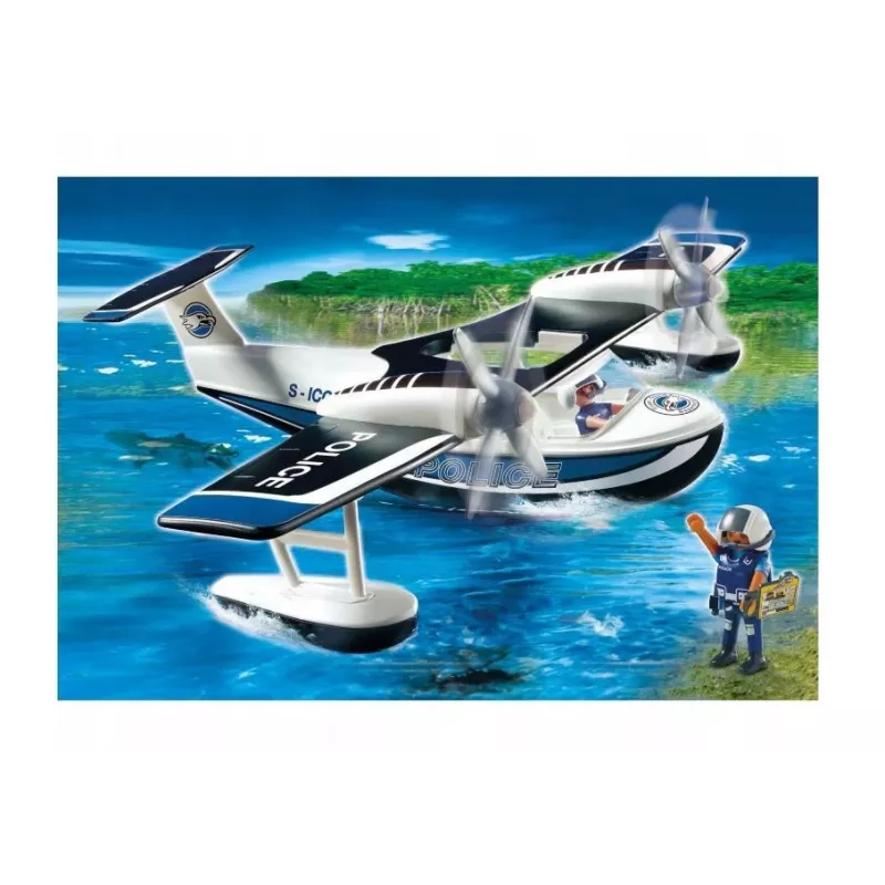 Set de figuras City Action 4445 hidroavión de policía