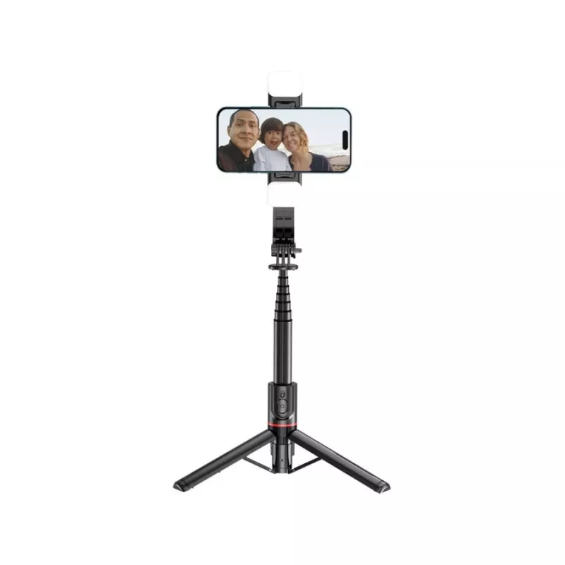 Tech-Protect L05S palo selfie con trípode, luz LED y mando a distancia Bluetooth