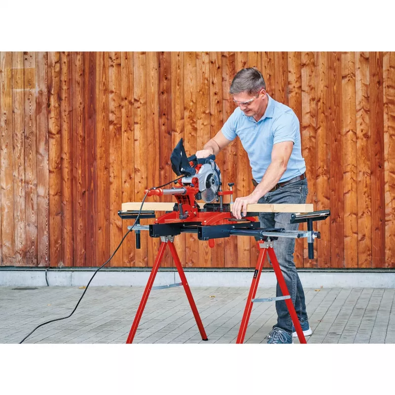 Soporte para sierra de inglete Einhell MSS 1608 4 patas negro rojo capacidad máxima de carga 80 kg