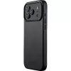 Mujjo Full Leather Case funda para iPhone 17 Pro Max negro