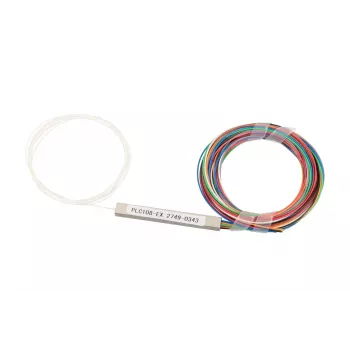 Splitter óptico PLC 1:8 Extralink fibra 900 µm, sin conector