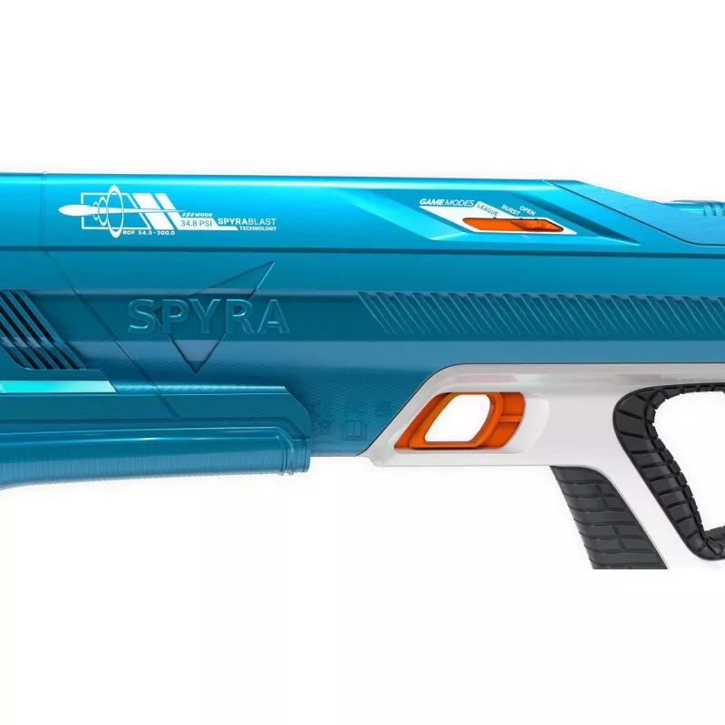 SpyraThree, pistola de agua azul