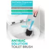 Escobilla de inodoro Beldray LA033996UFFEU7 Antibac Gris, cepillo de limpieza antibacteriano para inodoro