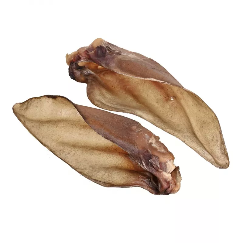 Premios para perros PETITTO oreja de ternera con cartílago — pack de 10, snacks masticables monocomponente