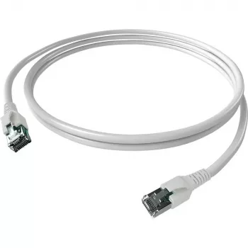 Easylan CP1KWBWBW0005 cable de red RJ45, cable de parcheo CAT 6a S/FTP 0,5 m blanco 1 ud.