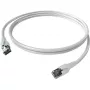 Easylan CP1KWBWBW0005 cable de red RJ45, cable de parcheo CAT 6a S/FTP 0,5 m blanco 1 ud.