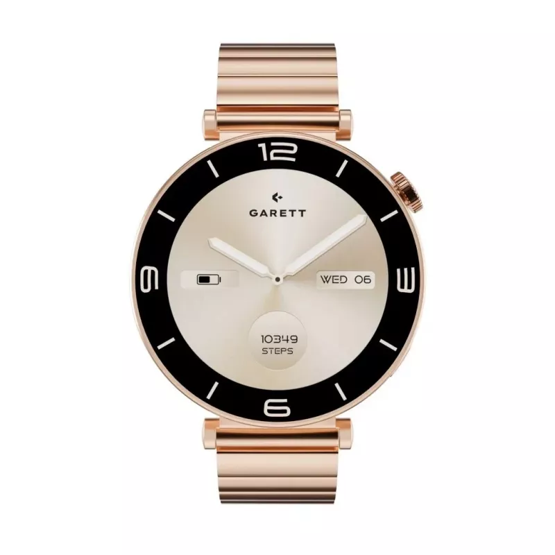 Smartwatch Garett Rose Rosa Gold Steel