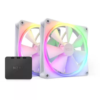 NZXT F140 RGB 140 mm Twin Pack blanco