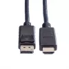 ROLINE cable DisplayPort DP - HDTV, ST/ST, negro, 1,5 m (11.04.5779)