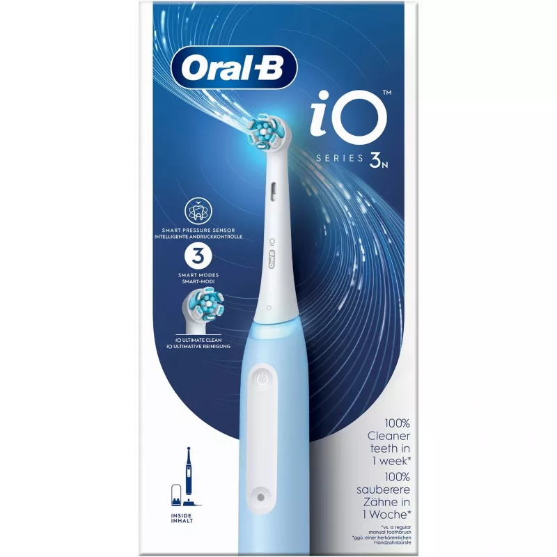 Cepillo de dientes vibrante Oral-B Braun iO Series 3N adultos Azul claro, Blanco
