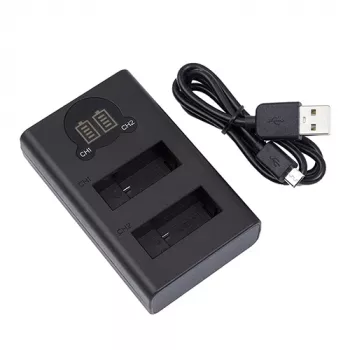 Cargador de batería GOPRO AHDBT901, dual