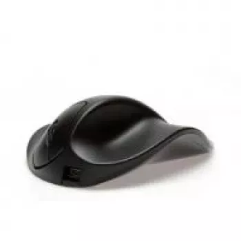 BakkerElkhuizen HandShoeMouse Small Wireless, diestro, óptico, RF Wireless, 1000 DPI, negro