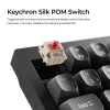 Teclado mecánico 75% Keychron V1 Ultra 8K — QWERTY, Bluetooth y cable, RGB, negro