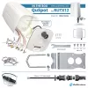 QuWireless QuSpot AX12S antena omnidireccional 2x LTE + Wi-Fi + GPS + Bluetooth para Teltonika RUTX12/RUTX14, PoE/LAN, hasta 7 dBi, IP67, blanca