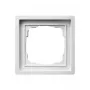 Gira 0211112 marco simple, sin tornillos, blanco puro, 83,3 x 83,3 mm, grosor 10,6 mm