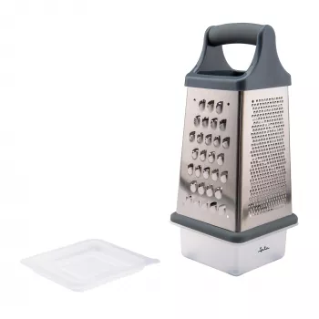 Rallador manual de alimentos Jata HRAL3248 – rallador de 4 caras con recipiente