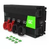 Inversor verde Cell INV12 3000 W 12 V a 230 V, 50 Hz, 1 USB, refrigeración activa, negro
