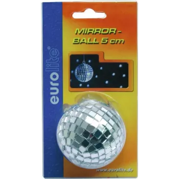 Bola de espejos 5 cm EUROLITE 50100110 — bola de discoteca decorativa, 5 cm de diámetro, envase blister