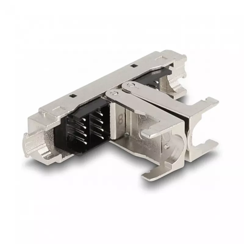 Acoplador DeLOCK RJ45 LSA a LSA Cat.8.1 sin herramientas negro