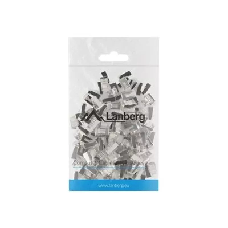 Lanberg PLS-5000 conector de cable RJ-45 acero inoxidable - transparente (PLS-5000)