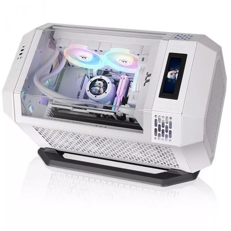 Kit de soporte de chasis THERMALTAKE para The Tower 250 – Colocación horizontal, acabado Snow, negro/blanco