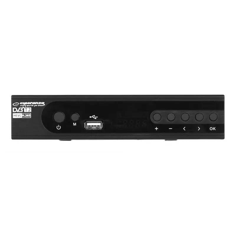 Decodificador sintonizador TV DVB-T2 Hevc H.265 Cable HDMI