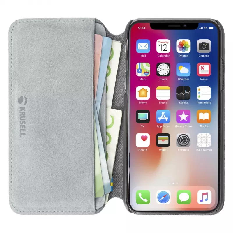 Funda tipo folio Krusell Broby 4 Card SlimWallet iPhone XS Max