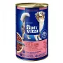 OPTIVITAL Trozos con ternera, caza y zanahorias en salsa - Alimento húmedo para perros - 1250g