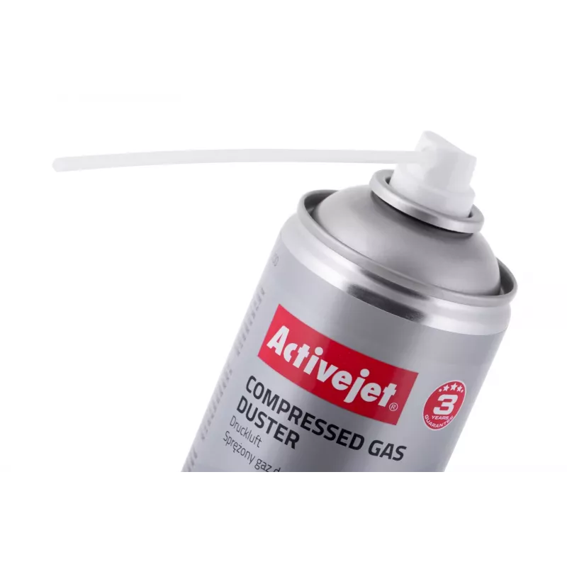 Limpiador de aire comprimido ActiveJet AOC-200 — spray de limpieza de equipos, 400 ml, para metal/plástico, electrónica