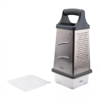 Rallador manual de alimentos Jata HRAL3248 – rallador de 4 caras con recipiente