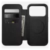 Funda tipo folio de cuero para móvil Nomad Modern Leather Folio para iPhone 17 Pro – marrón, compatible con 6,3