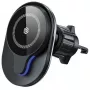 Soporte magnético para coche MagSafe 15W inducción negro
