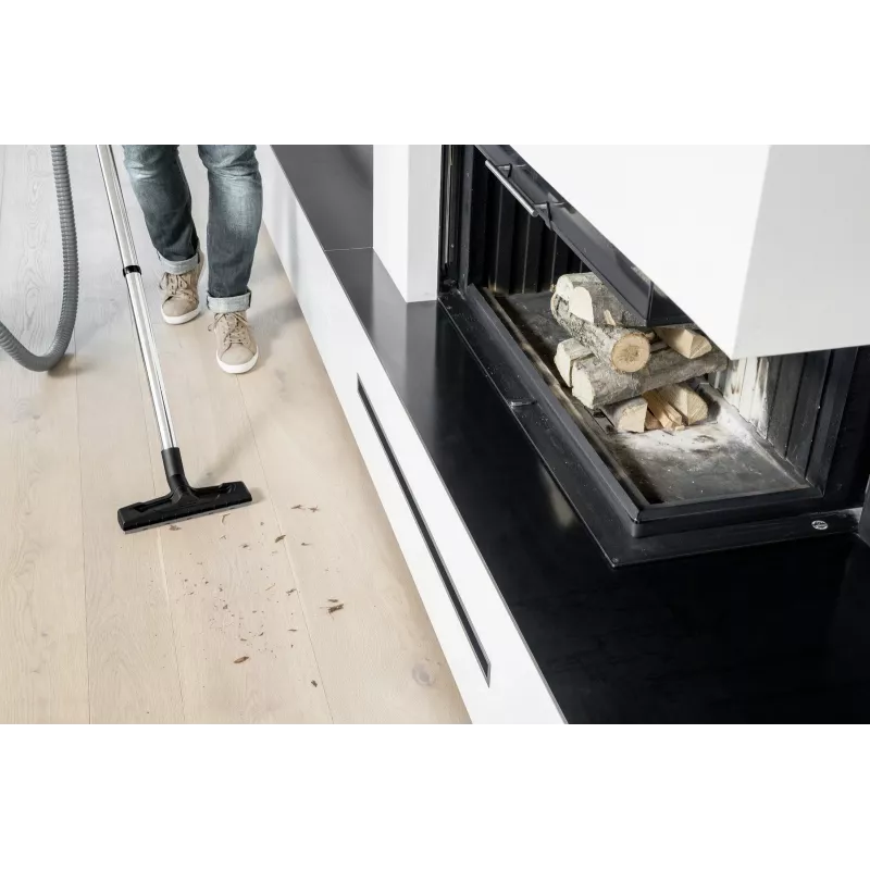 Aspirador en seco Karcher AD 4 Premium — 17 l, 600 W, sin bolsa, manguera metálica, tubo cromado