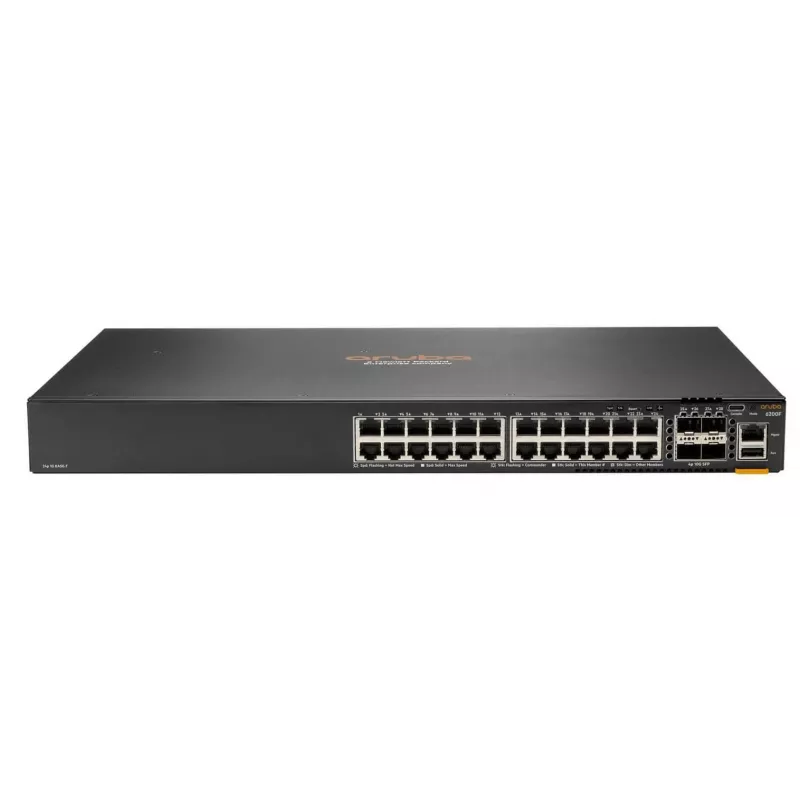 Switch gestionado Aruba CX 6200F 24G Class-4 PoE 4SFP+ 370W L3