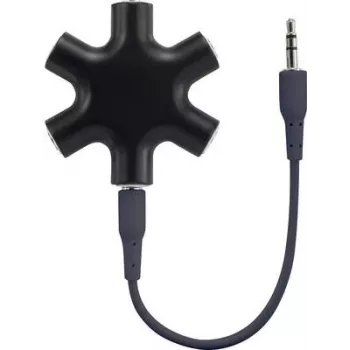 SpeaKa Professional SP-7870556 adaptador de interfaz/conector de cable 3,5 5x 3,5 negro (SP-7870556)