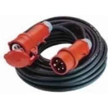 Cable de alimentación Bachmann 347.172 — 25 m, 400 V, 16 A, negro