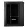 EXTRALINK LITE 9U 530X400 armario rack de pared, negro, con estante