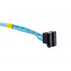 Cable SATA Supermicro CBL-0186L 4x redondo 0,56 m, SATA I, conector macho–macho recto, negro/azul/blanco
