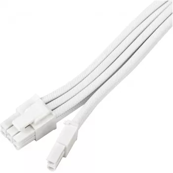Cable prolongador de fuente de alimentación SILVERSTONE PCIe 8-pin SST-PP07E-PCI8W-V2 30 cm blanco
