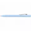 Bolígrafo clip-on retráctil, Faber-Castell 243916 azul claro extra grueso
