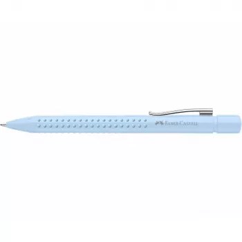 Bolígrafo clip-on retráctil, Faber-Castell 243916 azul claro extra grueso