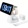 Anker MagGo 3-in-1 Estación de carga inalámbrica Qi2, blanco, 15 W (B25M4G21)